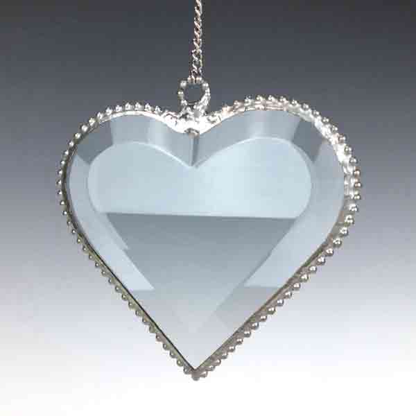 Beaded Stained Glass Heart Suncatcher -J. Marselis - Image 2